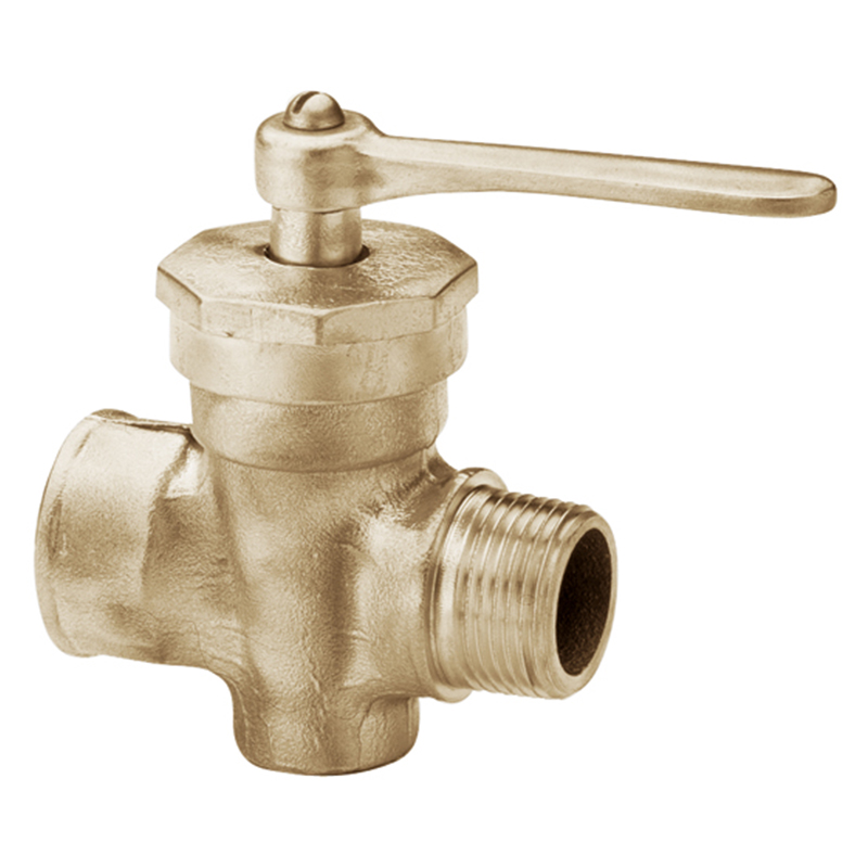 Llave gas bronce reforzada sin campana 25mm/1"