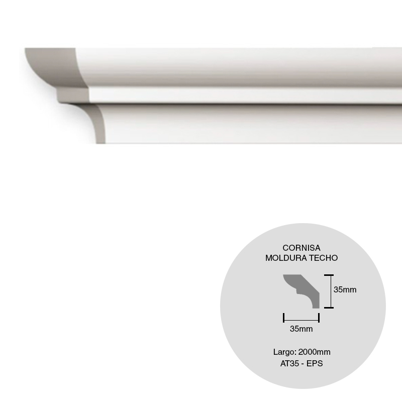 MOLDURA AT35 35X35X2000MM