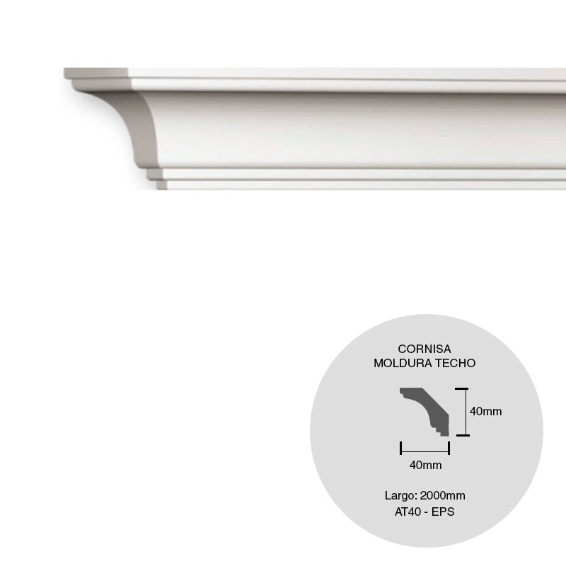 MOLDURA AT40 40X40X2000MM