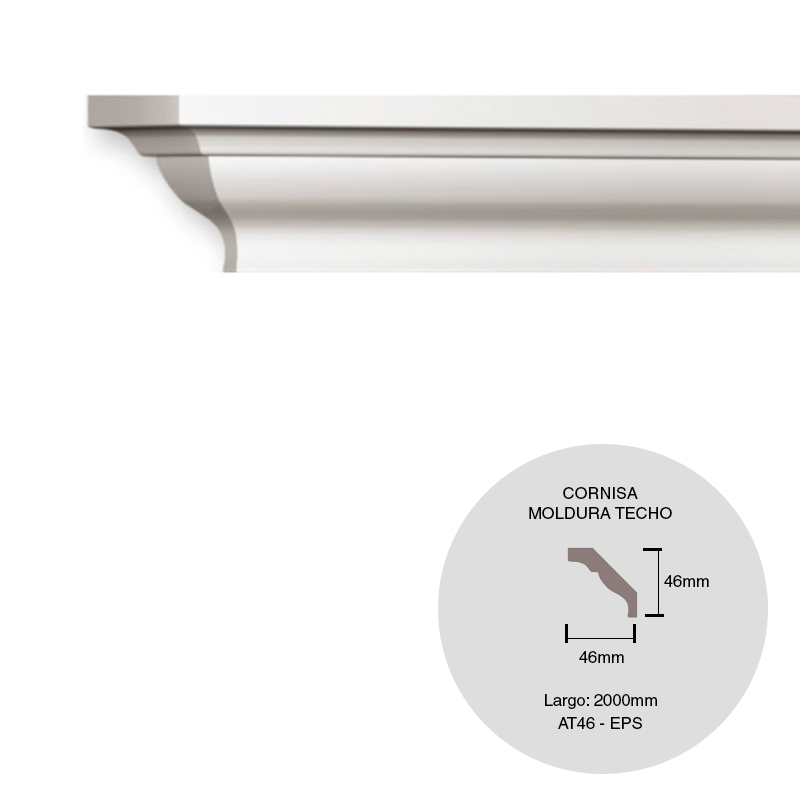 MOLDURA AT46 46X46X2000MM