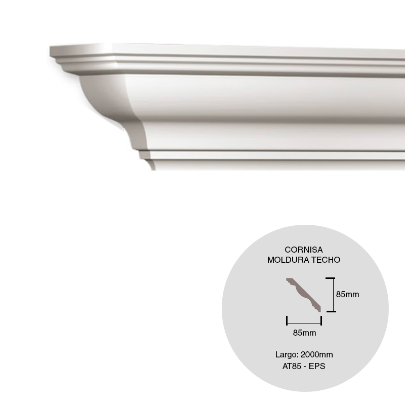 MOLDURA AT85 85X85X2000MM