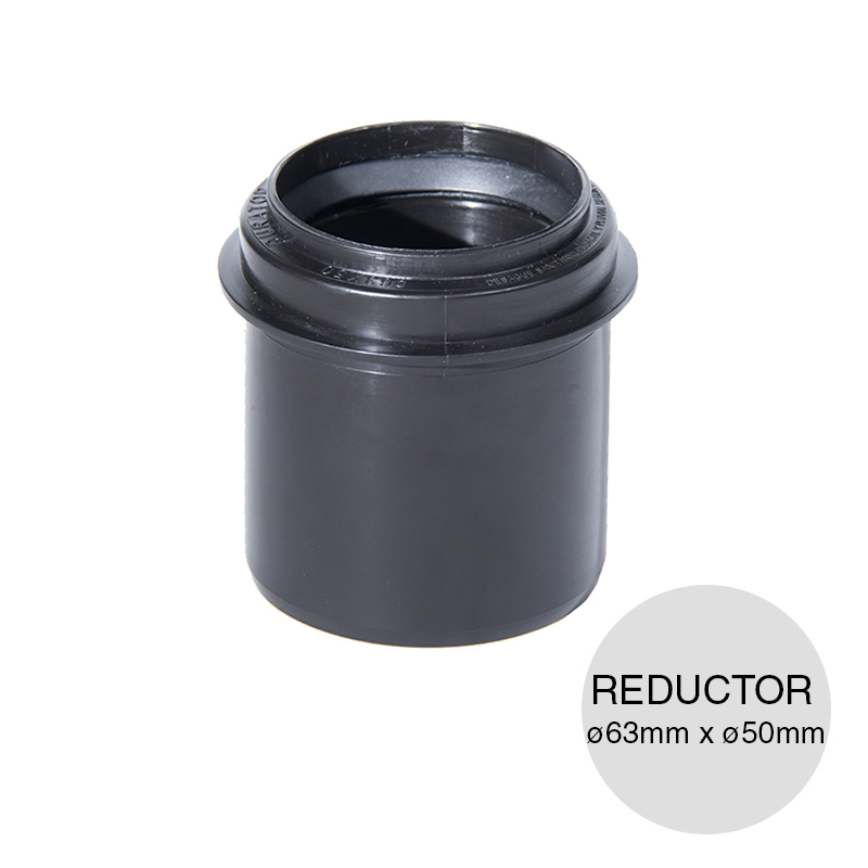 Reductor anular desagüe polipropileno union deslizante ø 63mm x ø 50mm