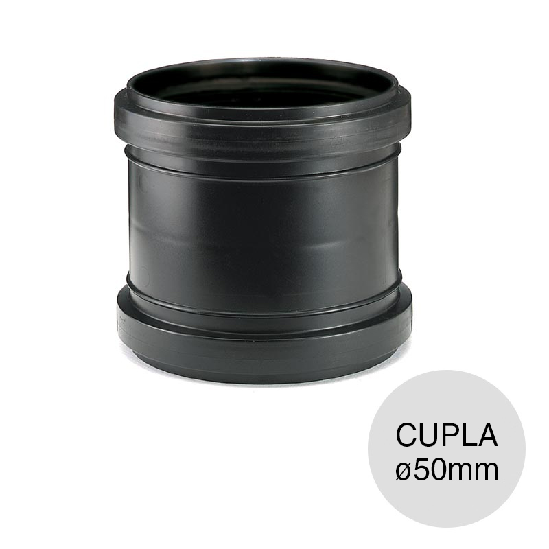 Cupla desagüe polipropileno union deslizante ø 50mm