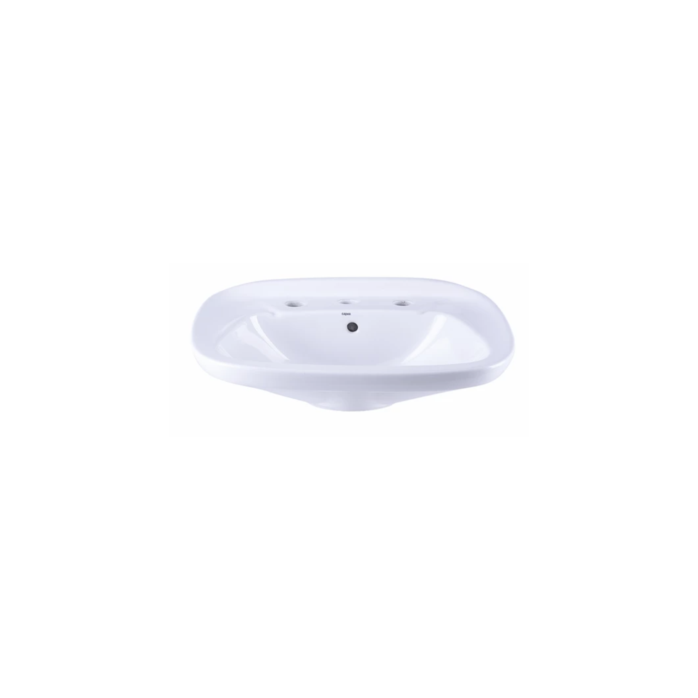 Lavatorio porcelana Capea italiana 3 agujeros blanco brillante 205mm x 410mm x 540mm