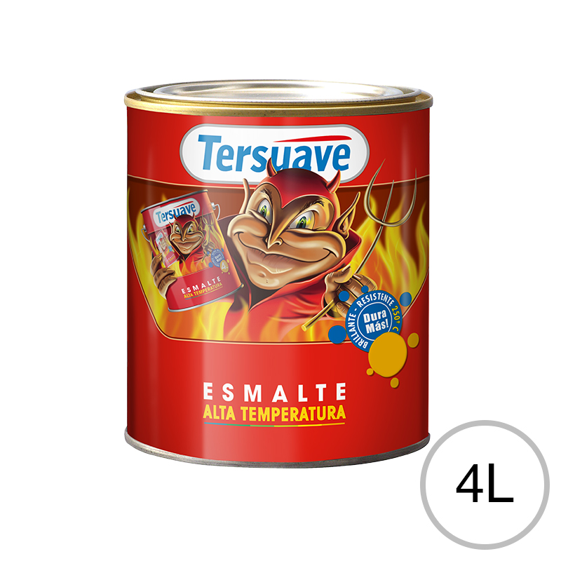 Esmalte Sintetico Alta Temperatura 250°C Blanco Brillante 4L