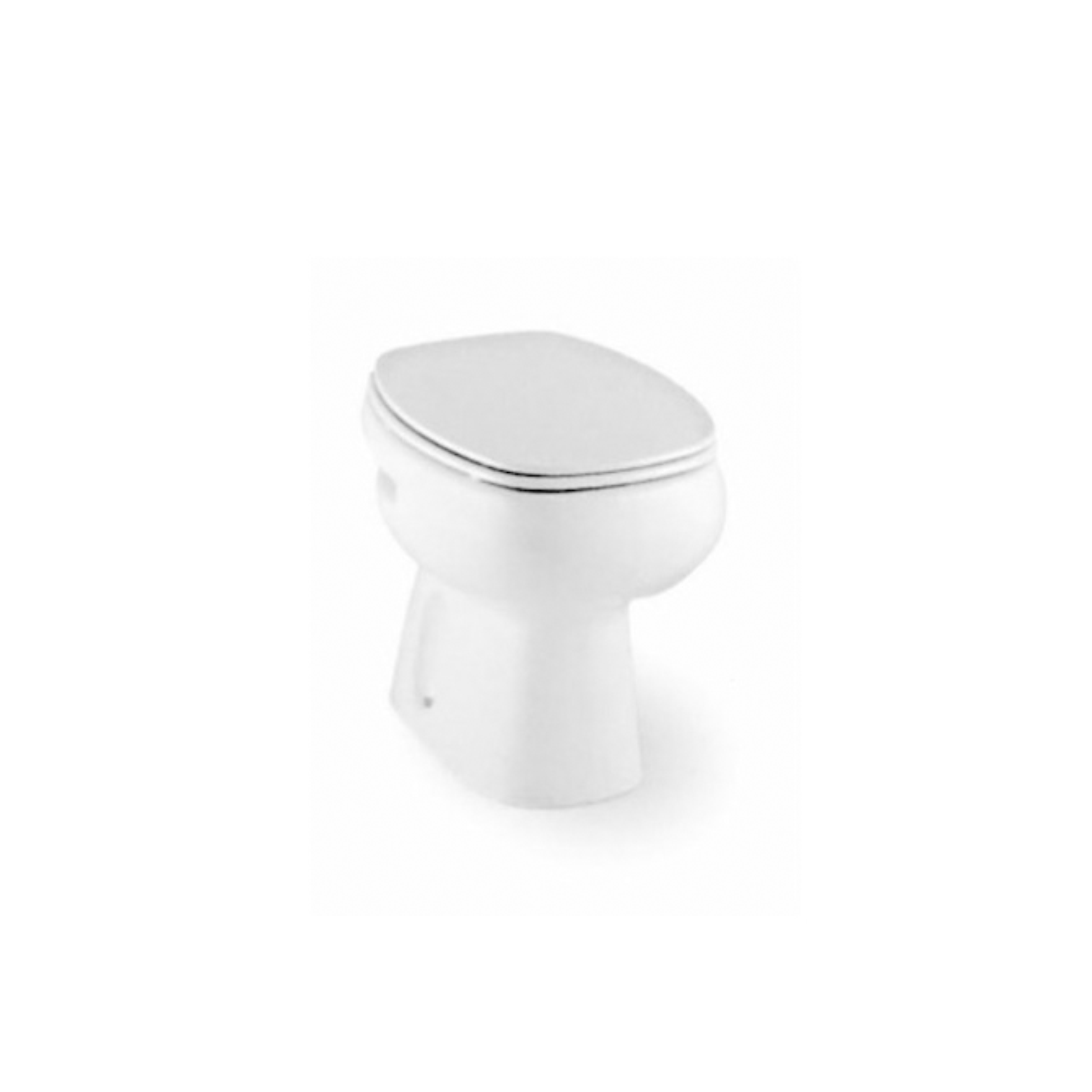 Inodoro corto Monaco apoyo blanco 375mm x 390mm x 525mm