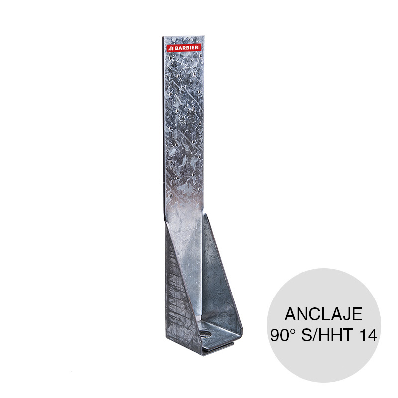 Anclaje steel framing galvanizado S/HTT 14 L 90° 69mm x 73mm x 365mm