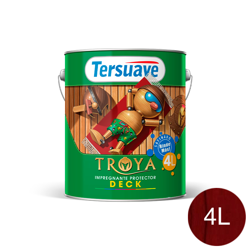Impregnante Protector para Deck Satinado Troya Teca 4L