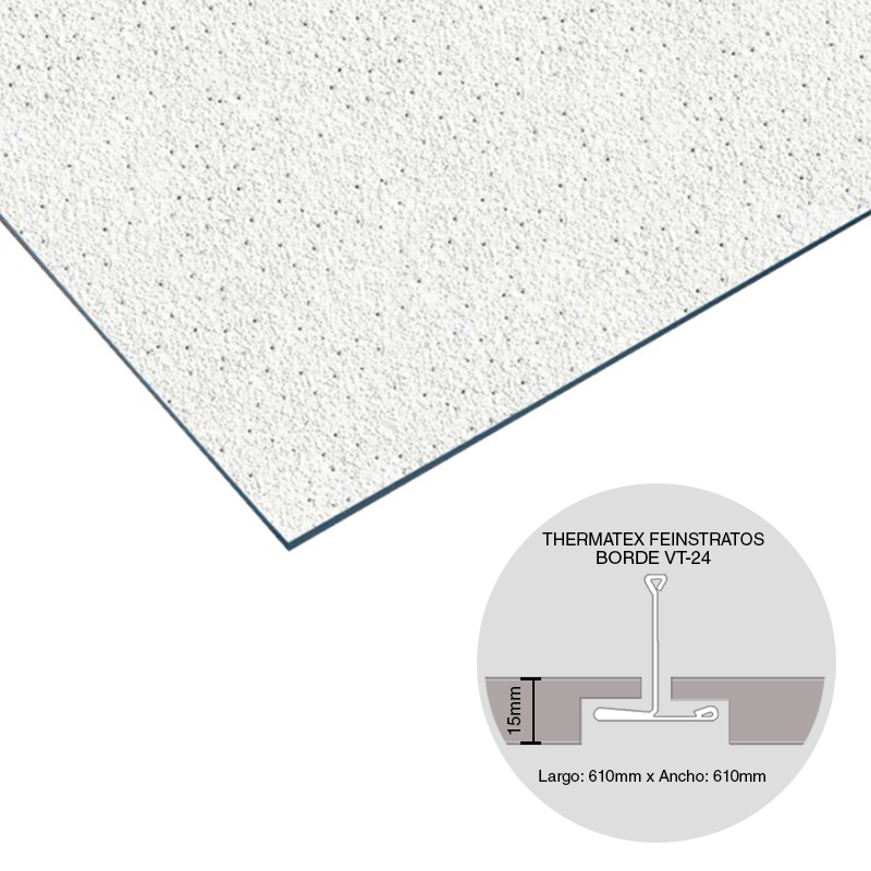 THERMATEX FEINSTRATOS MICRO VT-24 15X610X610MM 14U X5.21M2