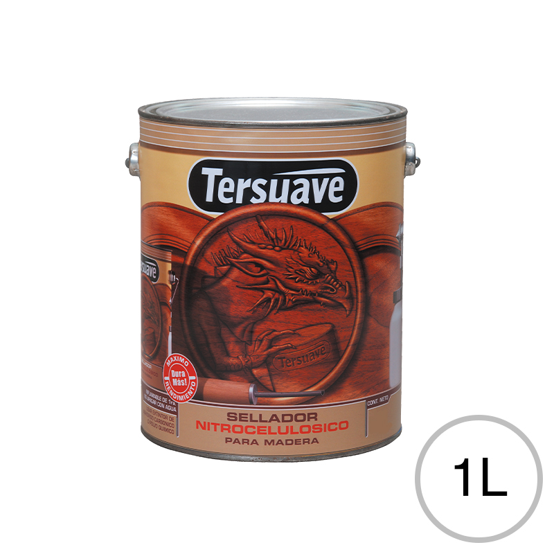 Sellador nitrocelulosico madera transparente semi mate lata x 1l