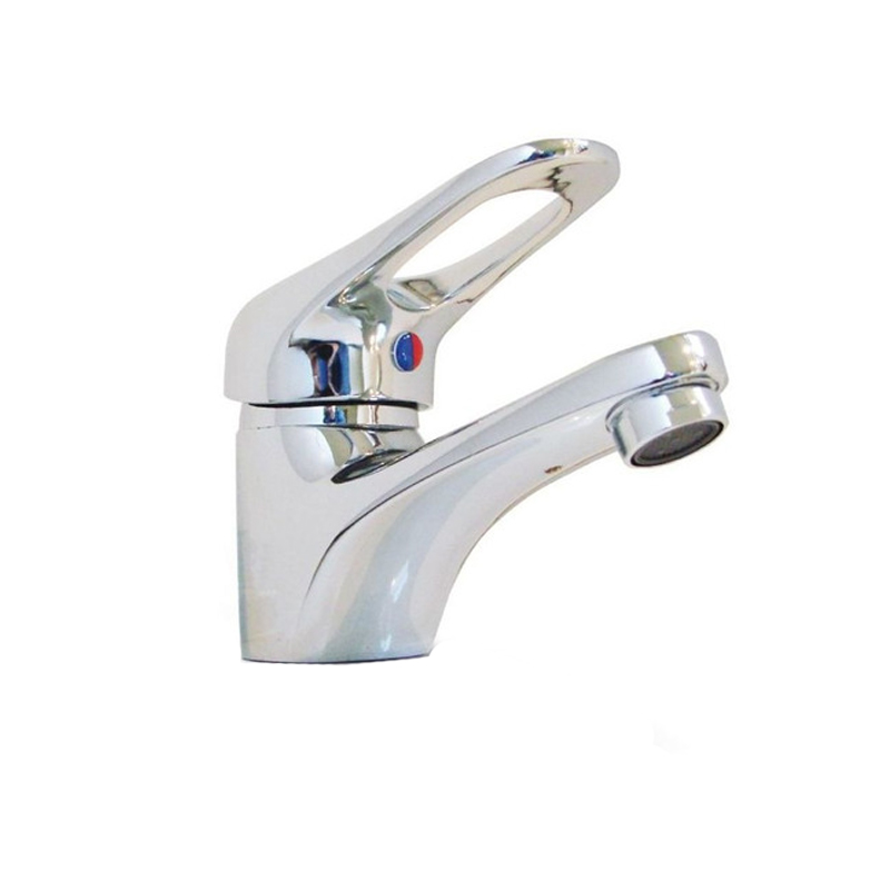 Griferia lavatorio metalica monocomando Alhue cromado brillante