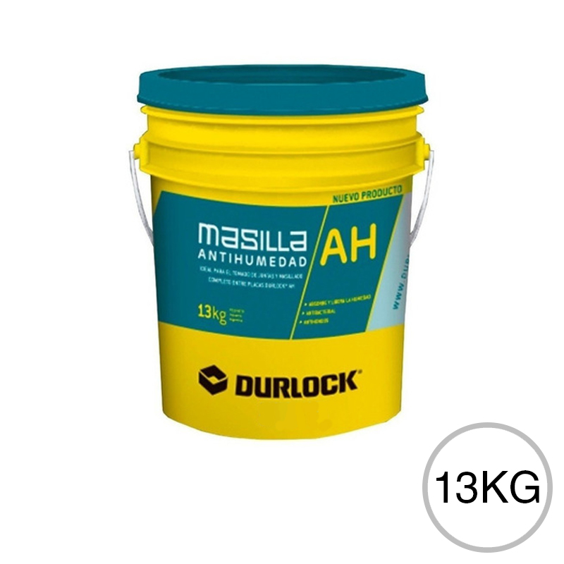 Masilla tomado juntas construccion seco y terminacion placas anti humedad AH balde x 13kg