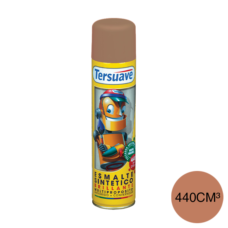 Aerosol Esmalte Sintetico Convertidor Antioxido Brillante Tersuave Cobre 440cc