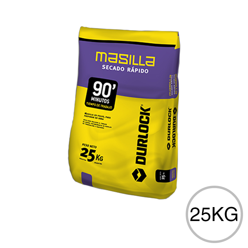 Masilla tomado juntas construccion seco y terminacion interior secado rapido 90' bolsa x 25kg
