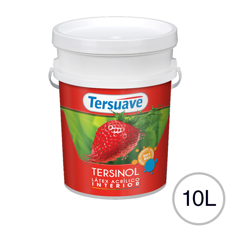 Pintura Latex Interior Antihongo Tersinol Blanco Mate 10L