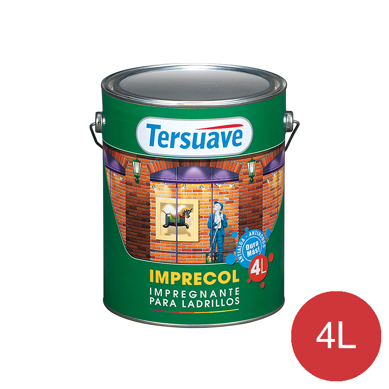 Impermeabilizante protector impregnante ladrillos Imprecol ceramico satinado lata x 4l