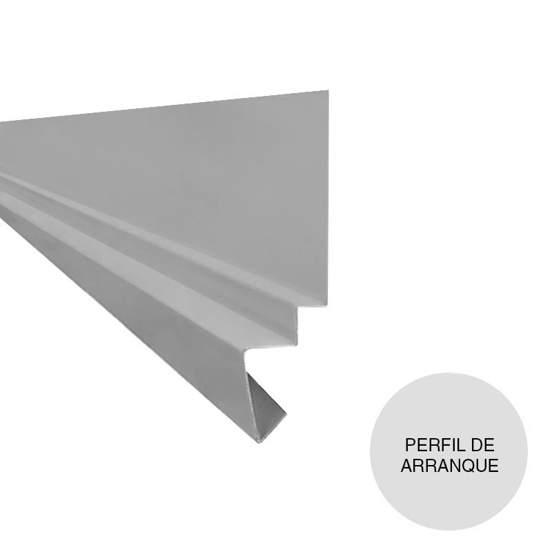 Perfil arranque galvanizado prepintado Siding 2500mm