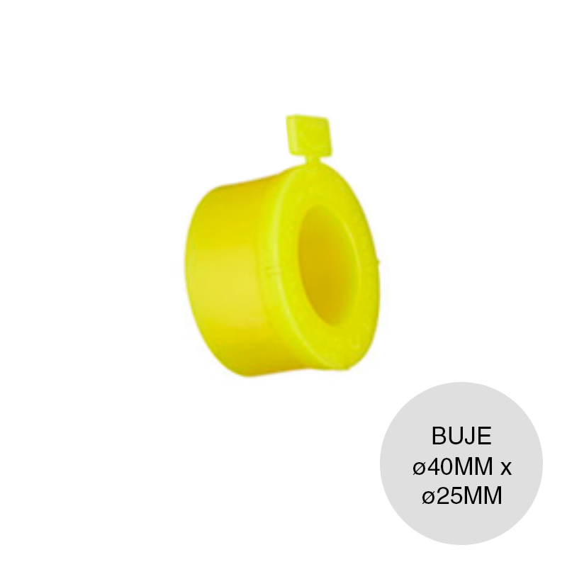 Buje reduccion acero polietileno gas union thermofusion ø 40mm x ø 25mm