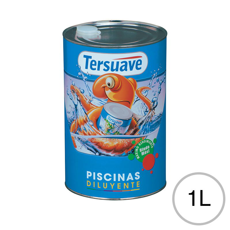 Diluyente de Pintura para Piscinas Base Solvente Tersuave 1L