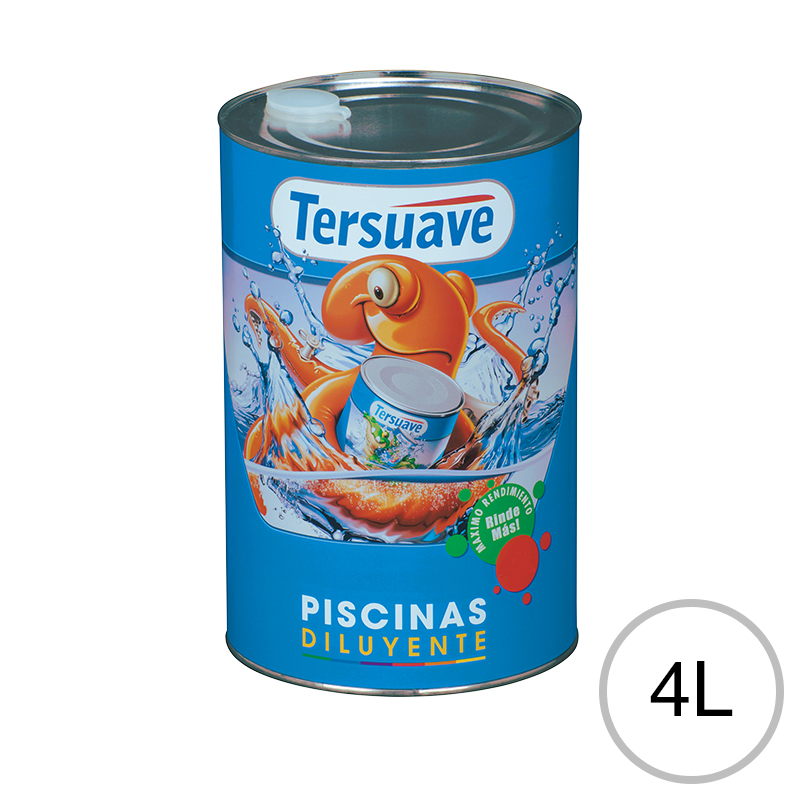 Diluyente de Pintura para Piscinas Base Solvente Tersuave 4L