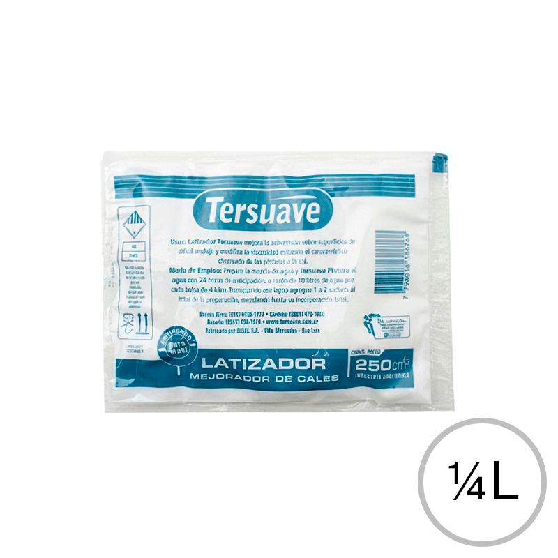 Latizador vinil-acrilico fijador pinturas a la cal interiores/exteriores sachet x 1/4l