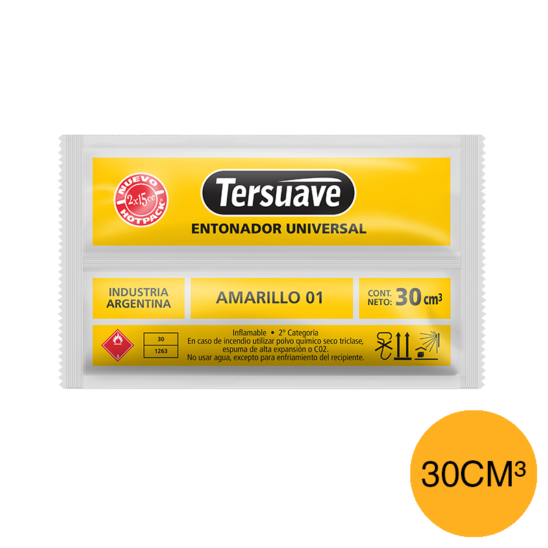 Entonador Universal Colorante Pinturas Tersuave Amarillo Sachet 30cc