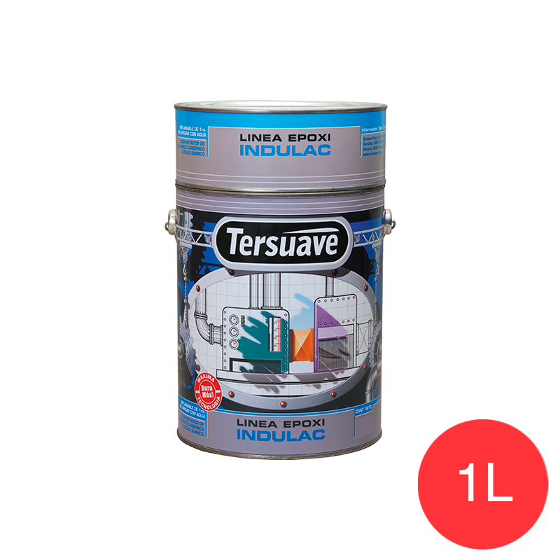 Esmalte terminacion epoxi Indulac altas prestaciones bermellon brillante lata x 1l