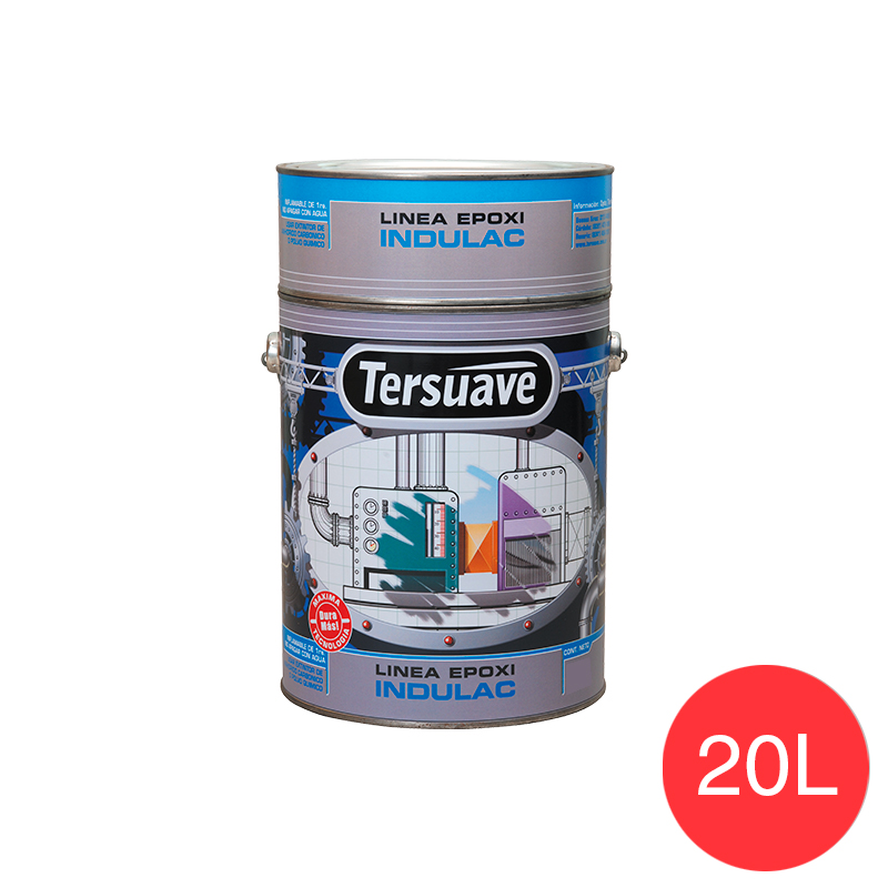 Esmalte terminacion epoxi Indulac altas prestaciones bermellon brillante balde x 20l