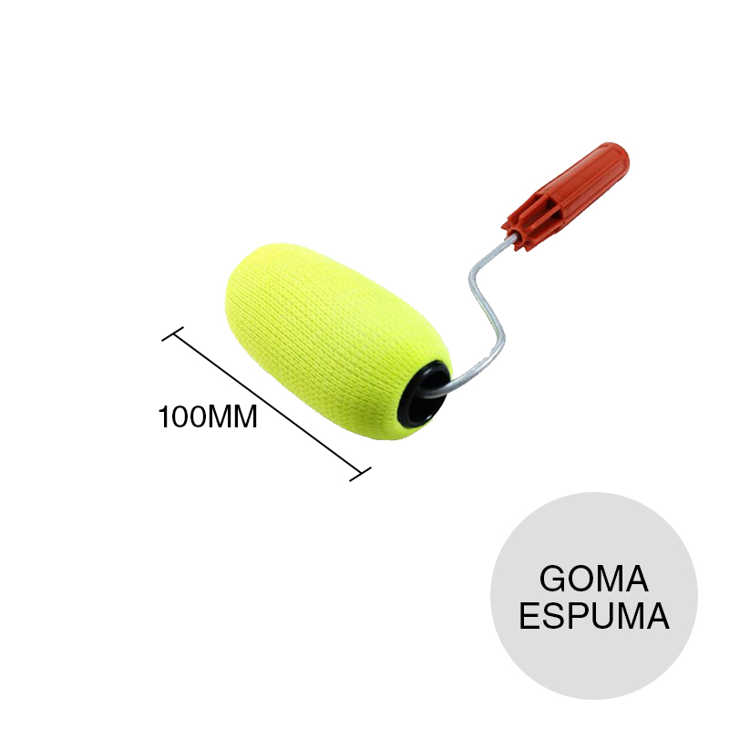 RODILLO 100MM POLIESTER FORRADO