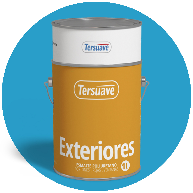 Esmalte poliuretano acrilico proteccion exteriores Xtreme celeste intenso brillante lata x 4l