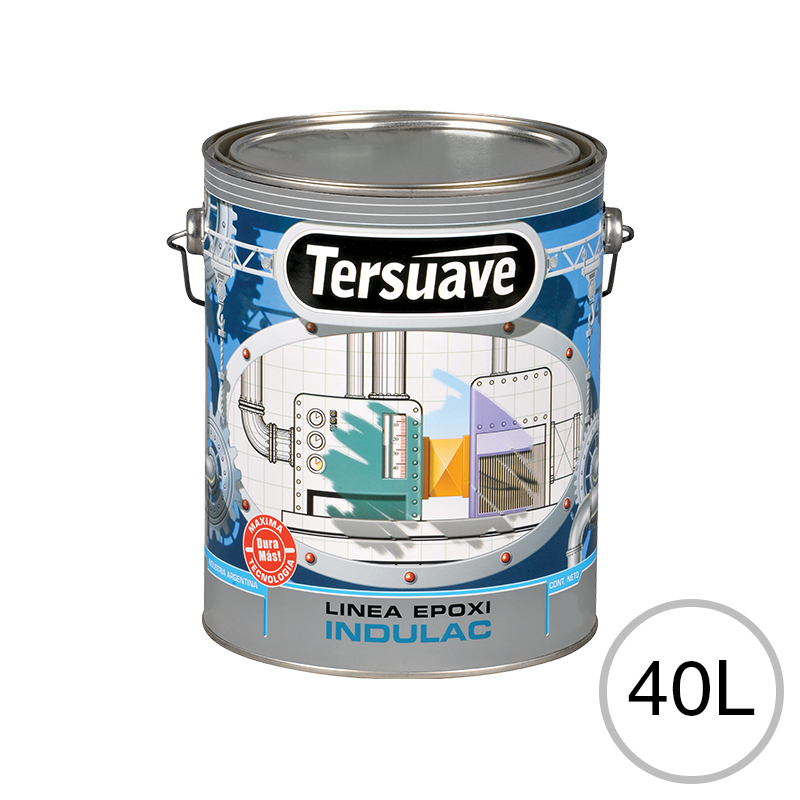 Recubrimiento autoimprimante epoxi Indulac Altos Solidos HB bituminoso blanco semi mate balde x 40l