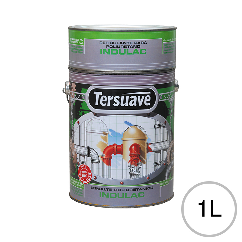 Esmalte poliuretanico Indulac blanco brillante lata x 1l