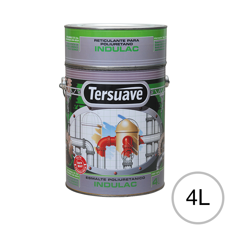 Esmalte poliuretanico Indulac blanco brillante lata x 4l