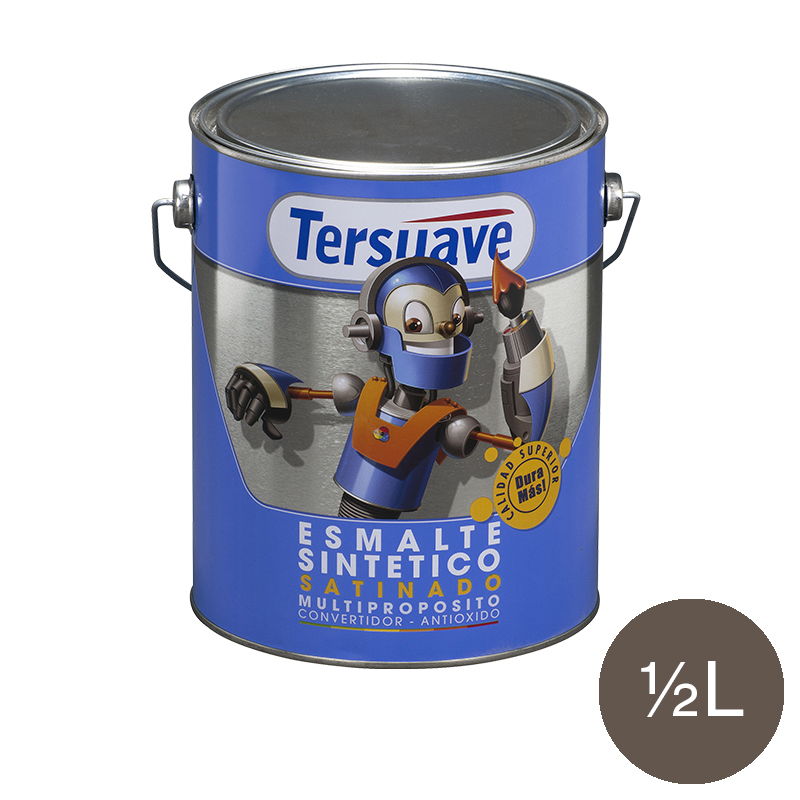 Esmalte Sintetico Brillante Convertidor Antioxido Tersuave Marron Tobago 500ml