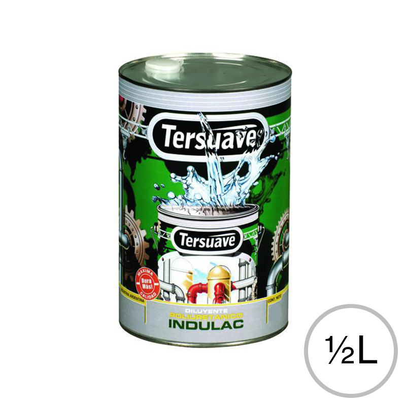 Diluyente esmaltes/fondos poliuretanico Indulac lata x 1/2l