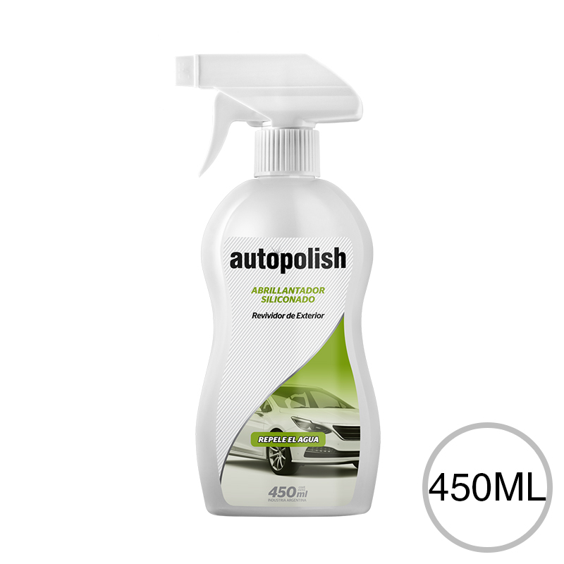 Autopolish Silicona Exterior Revividor Repele Agua Gatillo 450ml