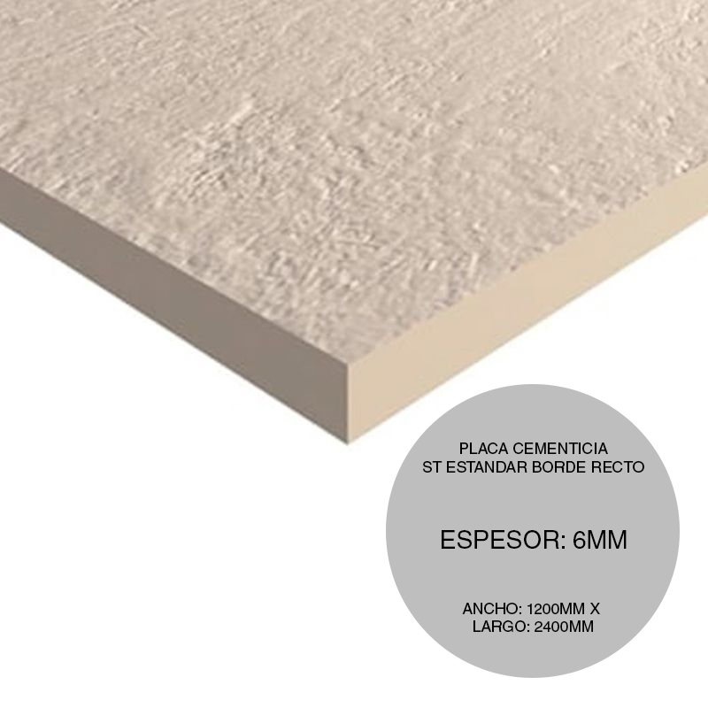 PLACA ST RECTO 6MM 1.2X2.4M