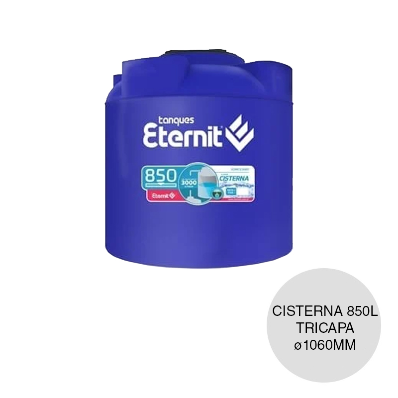 Cisterna 850L uso bajo tierra tricapa ø 1.06m x 1.12m
