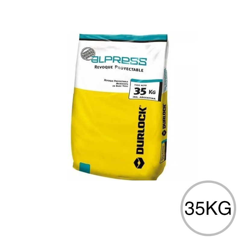 Revoque yeso monocapa proyectable Alpress bolsa x 35kg