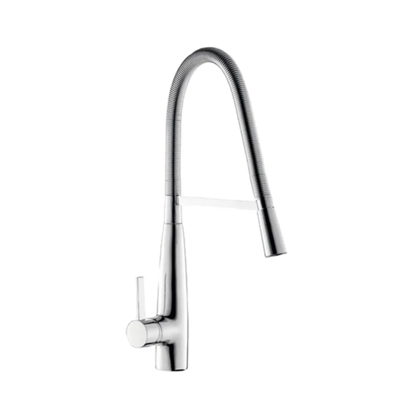 Griferia cocina acero monocomando Lima cromado brillante