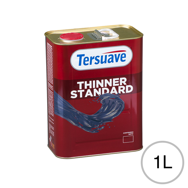 Diluyente de Pinturas y Fondos Uso General Thinner Standard Tersuave 1L