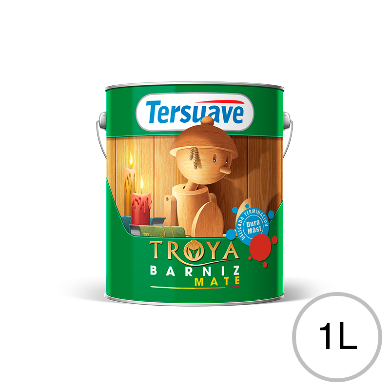 Barniz Interior Troya Transparente Mate 1L