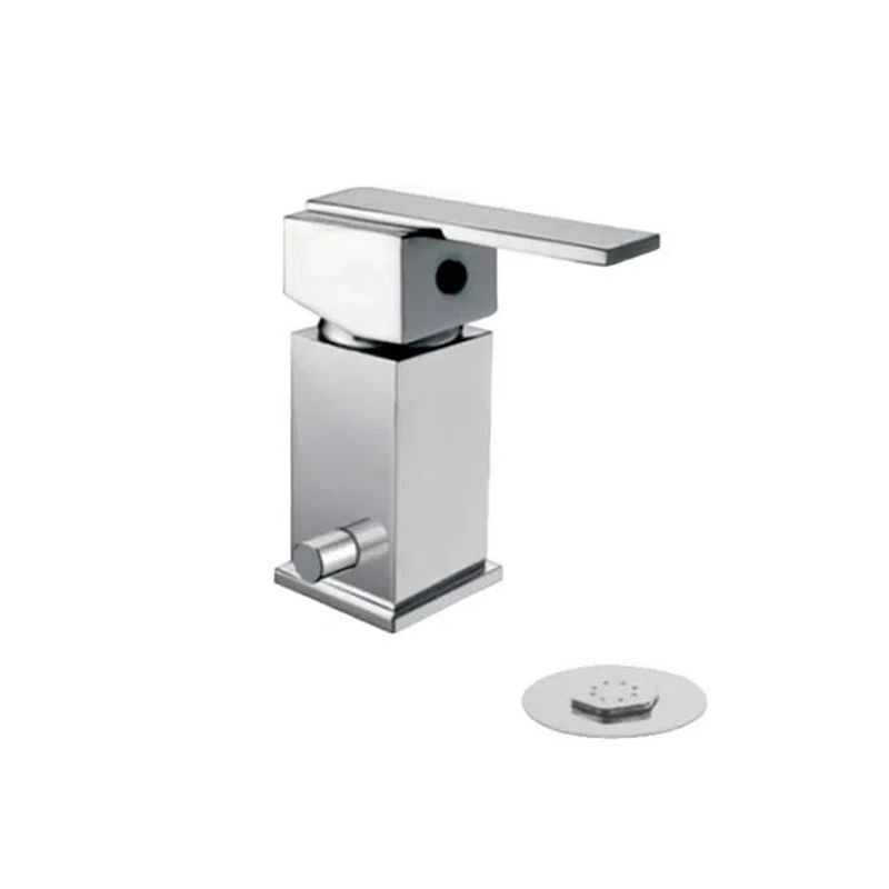 Griferia bidet acero monocomando Barcelona cromado brillante