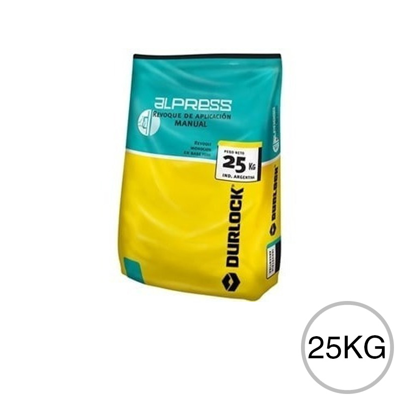 Revoque yeso monocapa manual Alpress bolsa x 25kg