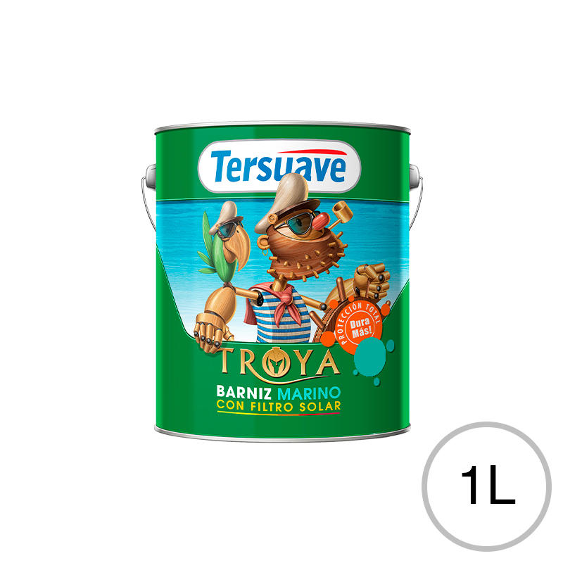 Barniz Marino con Filtro Solar Troya Transparente Brillante 1L