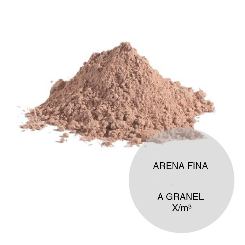 Arena fina construccion revoques hormigones granel x m³