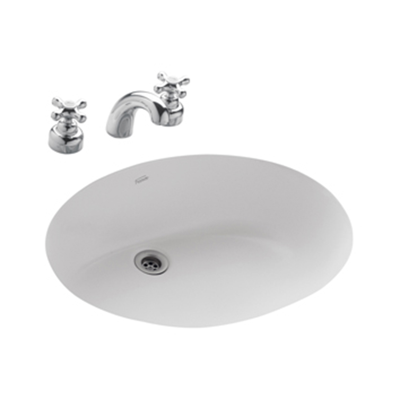 Bacha porcelana Congreso Armonica bajomesada grande blanco brillante 200mm x 410mm x 560mm