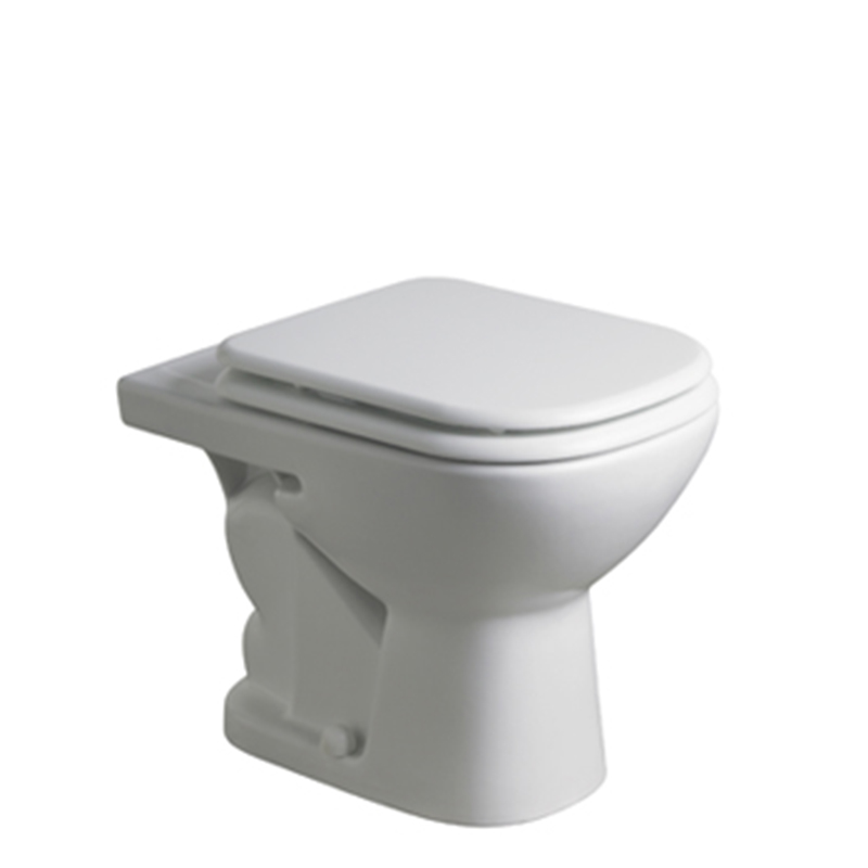 Inodoro Bari corto 6l blanco brillante 360mm x 380mm x 410mm