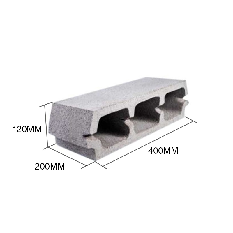 Bloque LT12 hormigon losa viguetas 120mm x 200mm x 400mm