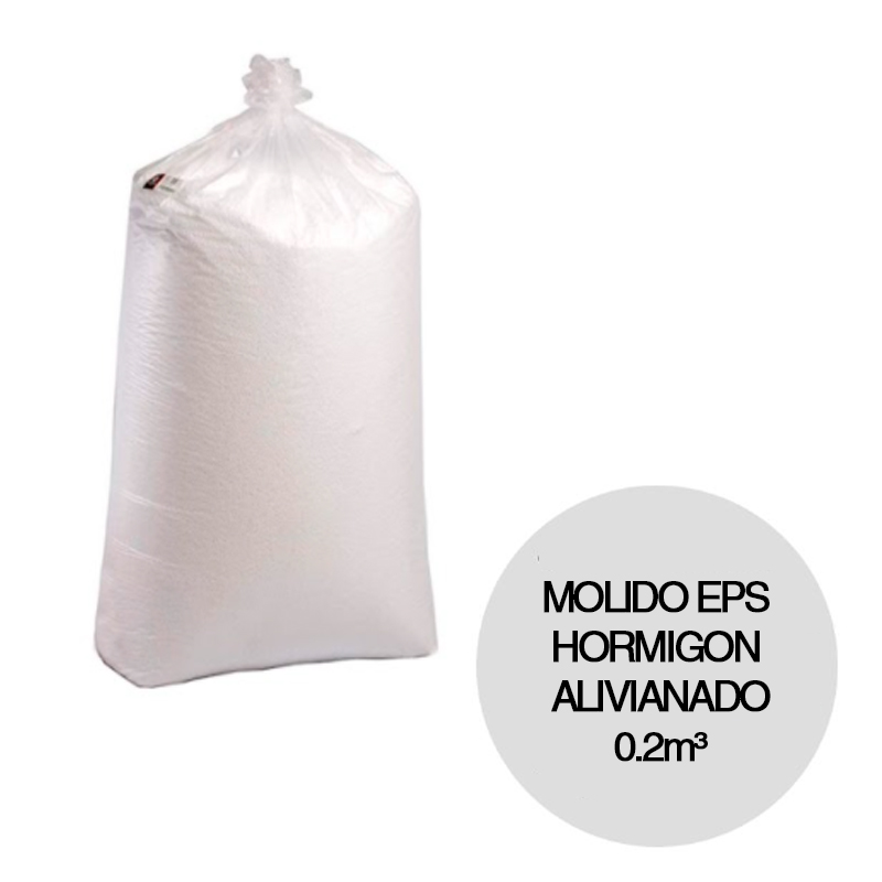 Molido granulado EPS hormigon alivianado especial bolsa x 0.2m³